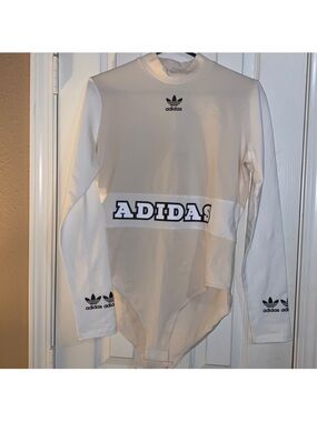 adidas Originals Cream Trefoil Logo Top